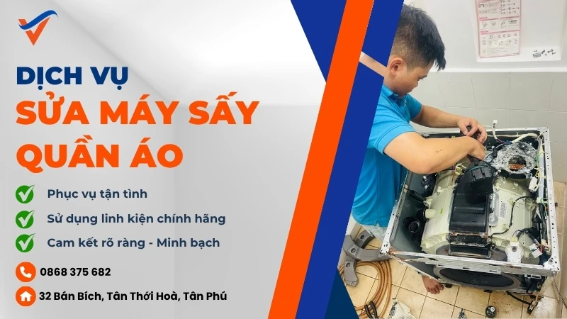sửa máy sấy quần áo