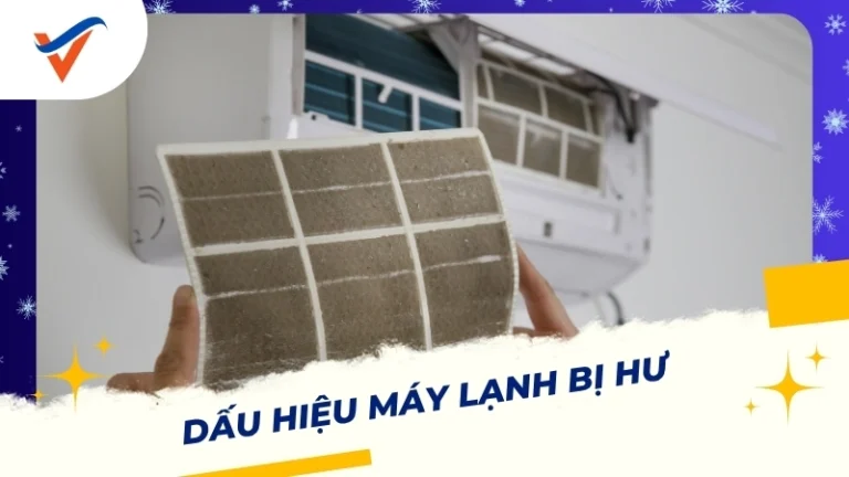 dấu hiệu máy lạnh bị hư