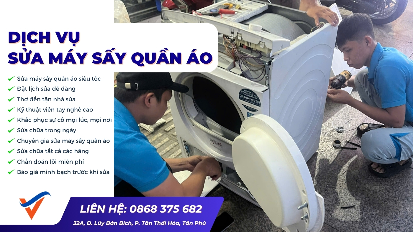 dịch vụ sửa máy sấy quần áo