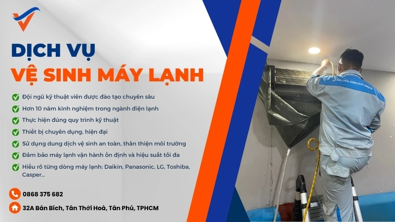 dịch vụ vệ sinh máy lạnh