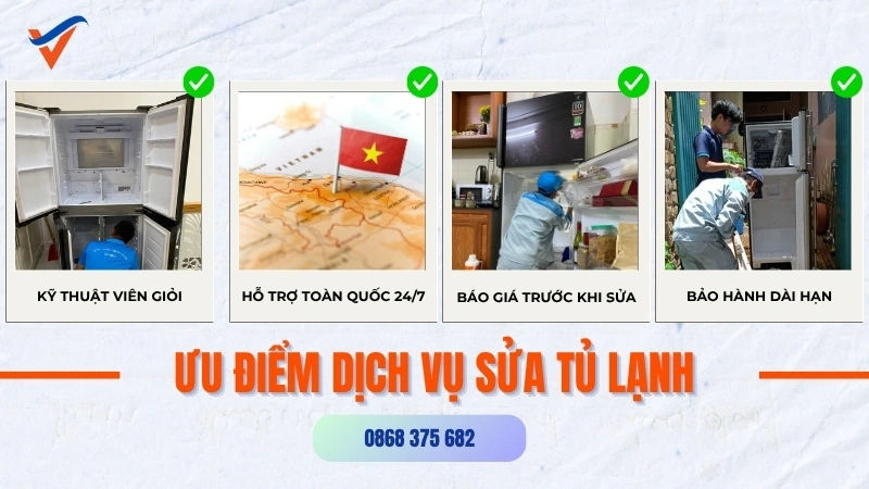 Lý do Điện Lạnh Việt là lựa chọn hàng đầu khi cần sửa tủ lạnh tại nhà