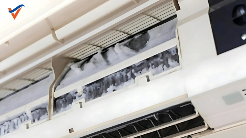Máy lạnh bị đóng tuyết do lắp đặt sai kỹ thuật