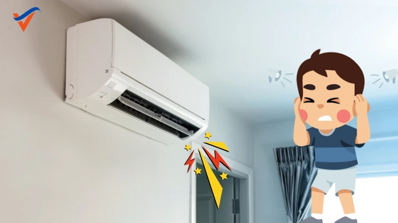 Máy lạnh phát ra tiếng ồn lớn khi hoạt động