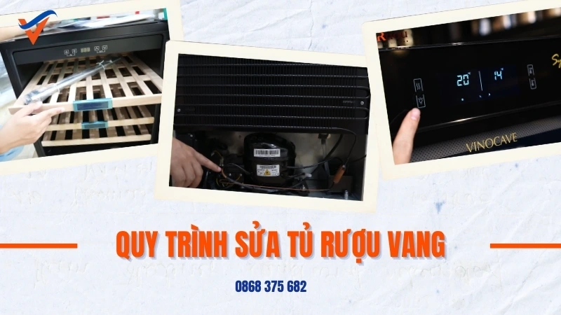 Quy trình sửa chữa tủ rượu vang tại nhà chuyên nghiệp