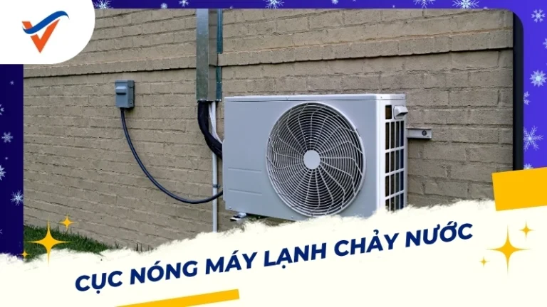 cục nóng máy lạnh chảy nước